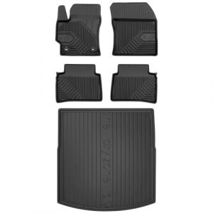 MOTOS Kit de tapis de voiture et de tapis de coffre en caoutchouc pour Toyota Corolla XII depuis 2018 Améliorez votre confort de voyage avec tapis antidérapant voiture 3D- Tapis de sol voiture tous te (MOTOS EU, neuf)