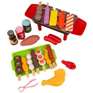 Jouet Barbecue-Jeux Petit Chef Interactif Tout-Petits Jeu Barbecues &Eacute;ducatif Enfant Cuisine Simulation Accessoire Ludique S&eacute;curit&eacute; Plastique Durable Amusement Int&eacute;rieur Ext&eacute;rieur (mendie, neuf)