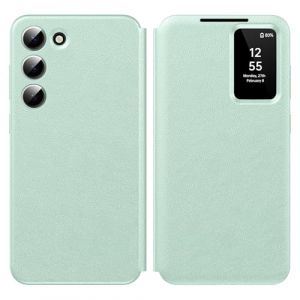 Nshkeji Coque pour Samsung S23 Clear View, Etui Smart View, Flip Folio Cover à Rabat, Étui Portefeuille Galaxy S23 Clear View, 360 Full Clapet Protection Case S23 5G (Nshkeji, neuf)