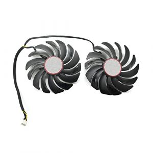 RAKSTORE PLD10010S12HH Ventilateur de carte graphique 95 mm Compatible avec MSI GTX 1080 1080Ti GTX 1070 1070Ti GTX 1060 RX470 480 570 580 GAMING Ventilateur silencieux (Rakstore, neuf)