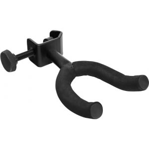 Rocktile GHMS-10 Support Guitare pour Micro-stands - Montage sur pied de micro et pupitre - Fixation au pied par vis de serrage - Convient pour diamètre de tube jusqu’à env. 20 mm - Noir (Maison de la musique Kirstein, neuf)