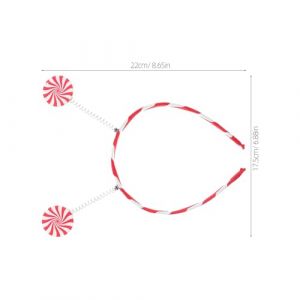 Ipetboom 2pi&egrave;ces Serre-t&ecirc;te Sucette Acrylique pour F&ecirc;te Lot de Accessoire de Coiffure pour Fille Design Mignon pour No&ecirc;l pour D&eacute;guisement Candyland (hikarish, neuf)