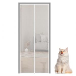 Porte Moustiquaire d'Int&eacute;rieur pour Chat - Grille de Protection Anti-Fugue pour Chaton,Barri&egrave;re pour B&eacute;b&eacute; Respirante, Grillage Renforc&eacute; pour Garage Couloir Cuisine Patio Entrep&ocirc;t Chambre Appartement (yumksn, neuf)