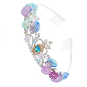 SAFIGLE Couronne Sir&egrave;ne Coquillage Pour Femme Fille Bandeau Cheveux Th&egrave;me Oc&eacute;an Accessoire D&eacute;guisement Halloween (KKater, neuf)