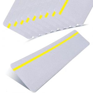 ONTWIE Bande Antid&eacute;rapante Adh&eacute;sive pour Escaliers, 15cm x 60cm, Antid&eacute;rapant Escalier Autocollant, Bande Antid&eacute;rapante Ext&eacute;rieur, Imperm&eacute;able, Id&eacute;al pour les Escalier et les Marches Jaune Lumineux (meet me, neuf)