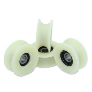 Smart Machines - Lot de 4 roulettes de poulie en nylon usin&eacute; de 60 mm de diam&egrave;tre, diff&eacute;rentes tailles de rainure, fabriqu&eacute;es dans l'UE (rainure de 20 mm) (Pulley-Wheel, neuf)
