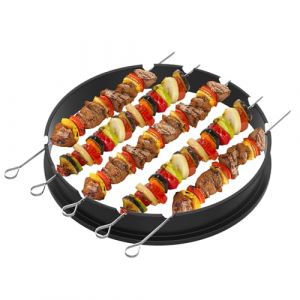 Onlyfire Lot de Brochettes de Kebab avec Support Ring pour Weber Kettle Barbecue Charbon 57 cm (Onlyfire Store, neuf)