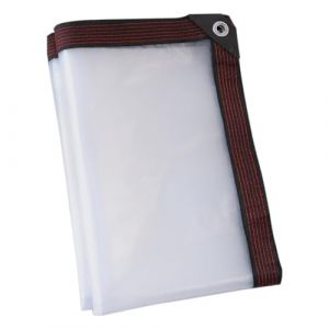 ALI2 Bache Transparente Exterieur,Bache de Protection Exterieur Transparente avec Oeillets,Bâche Imperméable avec Corde de 6m (2X4m) (histore123, neuf)