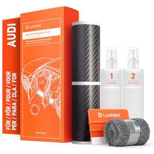 Luxshield Protection Seuil de Porte Voiture Carrosserie pour Audi Q4 e-tron F4 I 2021-2025 - Accessoire pour Auto - Anti Rayure Stickers Carbone Noir (Protect & Shine, neuf)