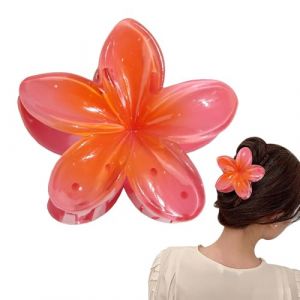 Barrette Fleur Hawaïenne, Accessoires pour Cheveux d'Inspiration Hawaïenne pour Femmes et Jeunes Filles, Accessoire Tenue Forte Maintien pour Femmes Filles Adolescents (yinbai, neuf)