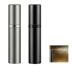 APOMOONS Vaporisateur de parfum rechargeable - 5 ml - Vide - Mini vaporisateur de parfum portable - Flacon de parfum - Flacon de parfum - Flacon de parfum - Flacon de parfum (BLACK) (Snorkeling Sky, neuf)