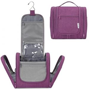 Narwey Trousse de Toilette Grande Sac de Toilette &agrave; Suspendre Trousse Maquillage Femme Organisateurs de Toilettes Trousse Toilette (Violet Fonc&eacute;) (Narwey FR, neuf)