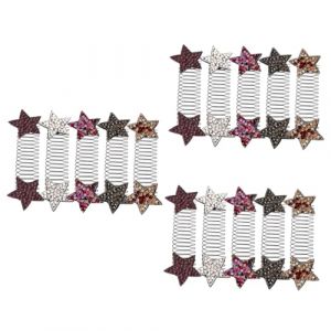 Baluue 15pièces Épingles à Cheveux Invisibles Accessoires De Coiffure Outils De Style Pour Chignons Et Franges Coloris Variés Jaune Argenté Noir (Fortune Luck, neuf)