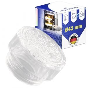 Ampoule four Encastrable Couvercle en Verre avec un Diamètre de Ø42 mm avec le Code Original 481010646361 pour Whirlpool pour Philips C00325847 pour Ariston pour Indesit - MADE IN EU - MONTERAL (MONTERAL, neuf)