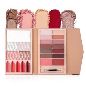 Maquillage Femme, Fard À Paupière Palette Maquillage Yeux, Maquillages Enfant avec Rouge à Lèvre, Pinceaux, Bâton Contour, Correcteur, Fard à Joues (DragonLightMallEU, neuf)