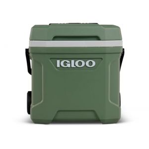 Igloo Ecocool Latitude 16 Roller - Glacière Passive à roulettes 15L - Froid Longue durée - Réfrigérateur Portable pour la Plage et Pique-niques - Vert (Igloo | Europe, neuf)