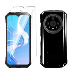 LYZXMY Coque pour Doogee V31GT 5G(6.58") Noir Housse + 2 x Verre tremp&eacute; Protection &eacute;cran, Souple Silicone &Eacute;tui Protection Bumper TPU T&eacute;l&eacute;phone Case Cover (SLMY, neuf)