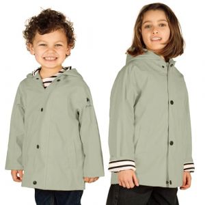 Breizh Ocean - Cir&eacute;, Imperm&eacute;able Enfant, Cr&eacute;ation Fran&ccedil;aise ELVEN Mixte Gar&ccedil;on ou Fille - Impermeable Enfant Int&eacute;rieur Ray&eacute; Style Marini&egrave;re avec Capuche - Manteau Garcon ou Fille de 1 &agrave; 14 ans (BREIZH OCEAN, neuf)