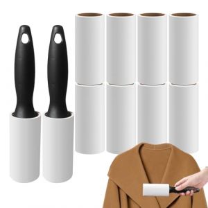 Rouleau de cheveux pour animaux de compagnie, d&eacute;m&eacute;nagement de cheveux pour chats | Rouleau de charpie pour l'&eacute;pilation des animaux de compagnie,Outils &agrave; main avec 2 poign&eacute;es, 60 feuilles chacune, capt (daksir, neuf)