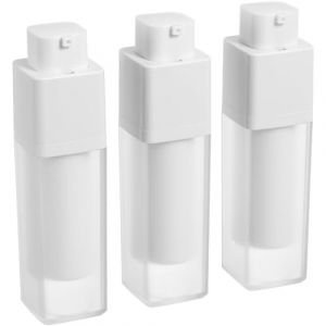 Alipis 3 pi&egrave;ces Flacons Cosm&eacute;tiques Bouteille Vide Sous Vide Carr&eacute;e Portable pour Voyage &Eacute;tanche et R&eacute;utilisable pour Lotion Shampooing Gel Savon Liquide (Calloway Pagan, neuf)