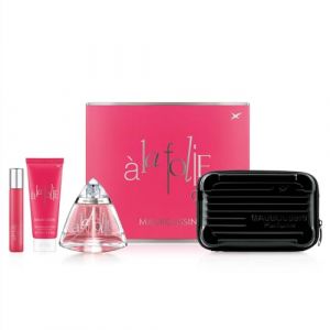 Mauboussin - Coffret Prestige 2024 A La Folie : Eau de Parfum 100ml, Lait Corps 75ml, Travel Spray 20ml & Sac Bandoulière (MB Parfums, neuf)