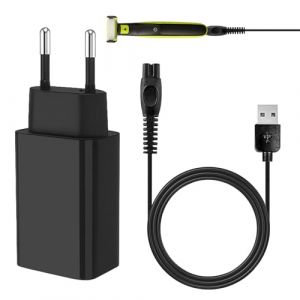 BOULESENM 5V Tondeuse Chargeur pour Rasoir Philips One Blade QP2734 QP2834 QP4631 QP4530 MG9520 MG5910 QP2724 QP2824 QP2720 MG7910 MG9510,Adaptateur USB AVCE Cable 1m,Rasoir Chargeur (BOULESENM_SHOP, neuf)