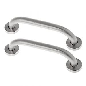 2 Pcs 20cm Barre d'appui pour baignoire en acier inoxydable Poign&eacute;e de douche pour baignoire avec poign&eacute;e antid&eacute;rapante - Aides &agrave; la mobilit&eacute; et &agrave; la vie quotidienne Assist Support de s&eacute;curit&eacute; (CUIXINSP, neuf)