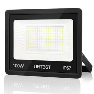 URTBST Projecteur LED Extérieur 100W,10000LM Projecteur LED IP67 Etanche Spot LED Extérieur,7000K Blanc Froid Projecteur Exterieur LED,Projecteur Extérieur Pour Cour,Jardin,Garage,Terrasse (Yizhenyun, neuf)