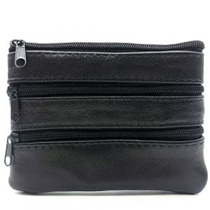Charmoni - Porte Monnaie - Portefeuille - Multi Poches - en Cuir véritable - pour Homme (Cuir, Noir) (Charmoni, neuf)
