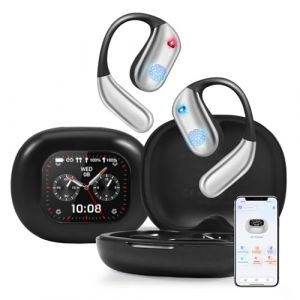 150+ Langues Ecouteur Traducteur Instantané AI, Bluetooth 5.4 écran Tactile LCD AI Traducteur Vocal Instantané de 40 h, Écouteurs de Traducteur sans Fil Com Android iOS pour Voyage Affaires Études (SILVER LION Limited, neuf)