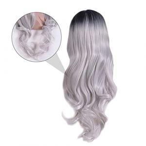 FRCOLOR 1 Pc D&eacute;grad&eacute; De Cheveux Longs Boucl&eacute;s Pour Femmes D&eacute;coration De Masque Accessoires Soda Le Fard &agrave; Paupi&egrave;res Trousse Ananas Masque Patch Empaqueter Instantan&eacute; (Laners, neuf)