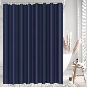 LUKDUNG 240x200 Rideau de bain en polyester et textile, Rideau de douche anti-moisissure pour salle de bain, Rideau pour baignoire et douche en tissu imperm&eacute;able et lavable, Rideau de douche avec 16 (LIK, neuf)