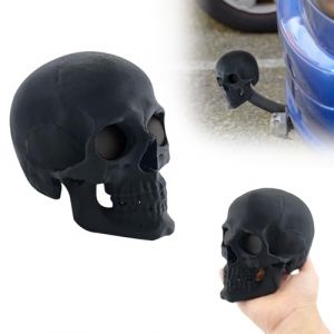 DGMI Couverture d'attelage de remorque, capuchon de t&ecirc;te de mort pour boule d'attelage de remorque imprim&eacute; en 3D, couvre-boule d'attelage de remorque de voiture pour remorque (B) (DGMI, neuf)