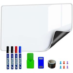 WEINIDASI Papier Tableau Blanc Magnétique, 40×80cm Adhesif Tableau Blanc Effacable Autocollant, Nouvelle Technologie Anti-taches, pour le Dessin des Enfants, L'école, le Bureau, la Maison (YICHENXUN, neuf)