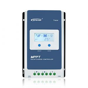 EPEVER MPPT contr&ocirc;leur de charge solaire 40A 12V/24V Auto commune n&eacute;gatif de mise &agrave; la terre avec &eacute;cran LCD Max PV 100 V Panneau solaire R&eacute;gulateur de chargement (GolandCentury, neuf)