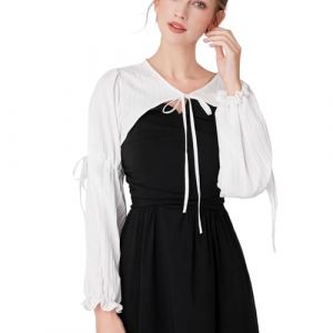 DINSOAVR Accessoires de bricolage, manches longues, col décoratif, robe pull pour femme, demi-chemise, col rond, faux col pour décoration (guangzhoujucikejiyouxiangongsi, neuf)