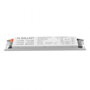 Gorise Ballast &eacute;lectronique pour lampe fluorescente T8 220-240 V CA 2 x 58 W, tension large (Gorise, neuf)