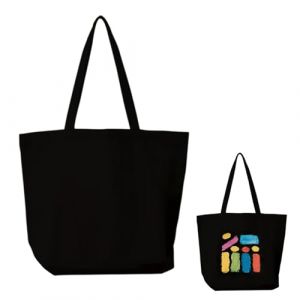 Dcsfadq Sac &agrave; provisions noir, sac en tissu non imprim&eacute;, sac &agrave; main portable, sacs en tissu &agrave; peindre, sac en tissu pour le sport, le shopping, les voyages, Noir , 45*35*15 (SiYuYuanQiShangMao, neuf)