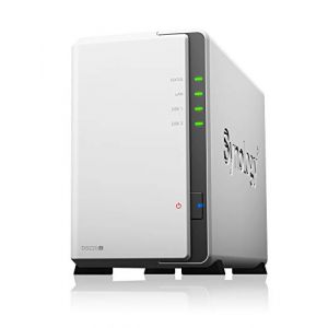 Synology DS220j Station de Disques NAS 2 baies (Realtek RTD1296 512 Mo de RAM, 1 port RJ-45 1 GbE) Bundle avec 2 disques durs WD RED Plus de 8 To (WD80EFZZ - 68BTXN0) (Easy-Tecs GmbH, neuf)