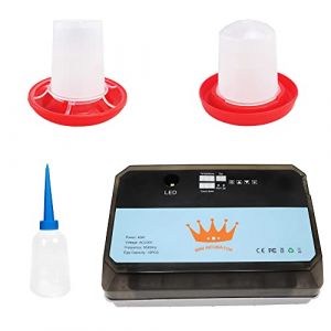 YALIKESI Incubateur d'oeuf Incubateur de poulet 40W Incubateur d'oeuf 15 Couveuses (HopeU5, neuf)