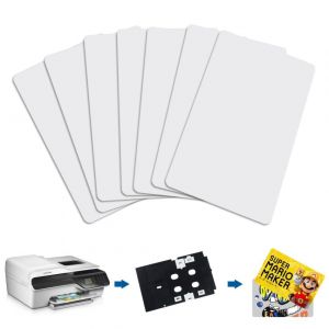 10 X NFC PVC Cartes Jet d'encre avec Puce NFC NTAG215 Compatibles avec Les Imprimantes Jet d'encre Epson et Canon, Carte Blanc CR80 30MIL,Compatibles avec Amiibo Et TagMo-TimesKey (TimesKey-FR, neuf)