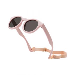 CULEB Lunette de Soleil Bébé,Lunette de Soleil Enfant avec Cadre Silicone et lunettes-cordon,Anti UV400,0-3 Ans Lunettes de Soleil Polarisées avec Cordon,Lunettes Soleil Bébé pour Garçons Filles(Rose) (CULEB, neuf)