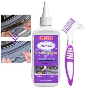150ml Gel D'élimination des Moisissures avec Pinceau, LAWEZX Nettoyant pour Taches à la Maison - Élimine Efficacement les Taches, Gel Anti-moisissure pour Lave-linge, Cuisine, Salle de Bain, Carrelage (LASHHOME, neuf)