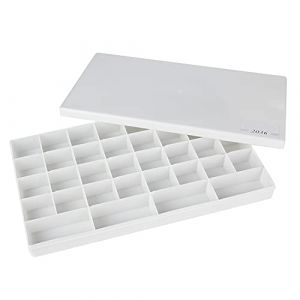 Generic Bo&icirc;te de Peinture Pigment&eacute;e Carr&eacute;e pour M&eacute;lange de Gouache Aquarelle et Acrylique avec 24 Grilles (Bo&icirc;te rigide &agrave; 36 grilles) (Guariwen, neuf)