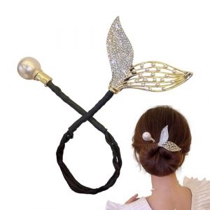 Pinces à cheveux sirène, griffes de cheveux pour femmes - Griffe de cheveux créative en forme de beignet en forme de queue de poisson pour femme - Pinces à cheveux sirène élégantes, pince à cheveux en (HOU LINCHANG UK SHOP, neuf)