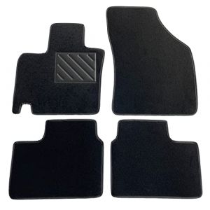 Tapis de sol Suzuki Ignis III &agrave; partir de 2017 - sur mesure antid&eacute;rapant, talonnette en caoutchouc renforc&eacute;, boutons d'ancrage, Noir (MTC Automotive, neuf)