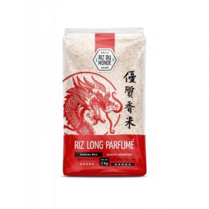 RIZ DU MONDE | Riz Du Monde Riz Long Parfumé Dragon 2Kg | Lot De (2) | livraison offerte (A TA PORTE, neuf)
