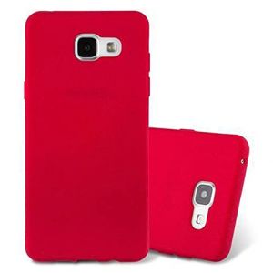 cadorabo Coque pour Samsung Galaxy A3 2016 en Frost Rouge - Housse Protection Souple en Silicone TPU avec Anti-Choc et Anti-Rayures - Ultra Slim Fin Gel Case Cover Bumper (cadorabo-shop, neuf)
