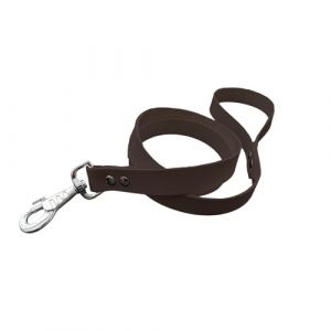 Laisse pour Chien en matière BioThane, Largeur 25 mm (Marron foncé) (L'Atelier du Fourmilier, neuf)