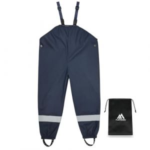 flintronic Pantalon Imperm&eacute;able Enfant, V&ecirc;tements Imperm&eacute;ables Gar&ccedil;on Fille, Pantalon de Boue Enfant, Salopette Pluie Fille &Eacute;tanche Outdoor, Imperm&eacute;able Respirant (flintronic&reg;-eu, neuf)